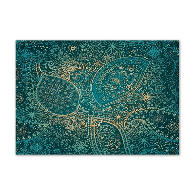 Tablou din Sticlă fundal ornamente