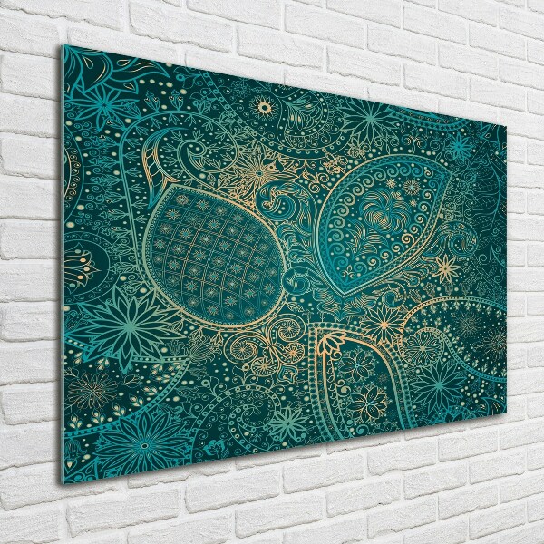 Tablou din Sticlă fundal ornamente