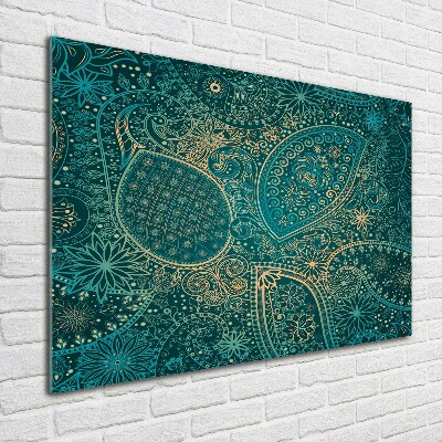 Tablou din Sticlă fundal ornamente
