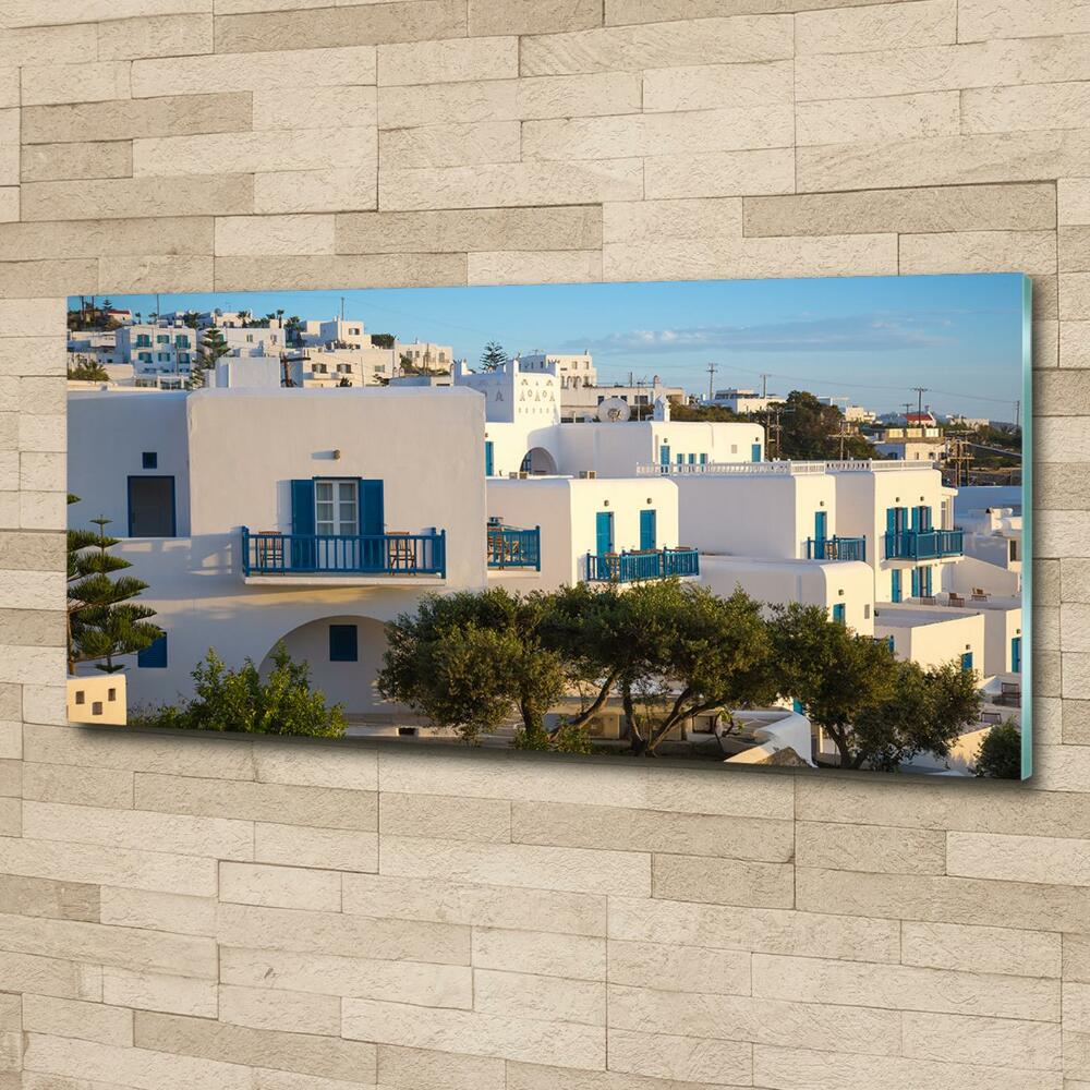 Fotografie imprimată pe sticlă Mykonos Grecia