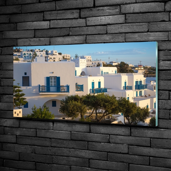 Fotografie imprimată pe sticlă Mykonos Grecia