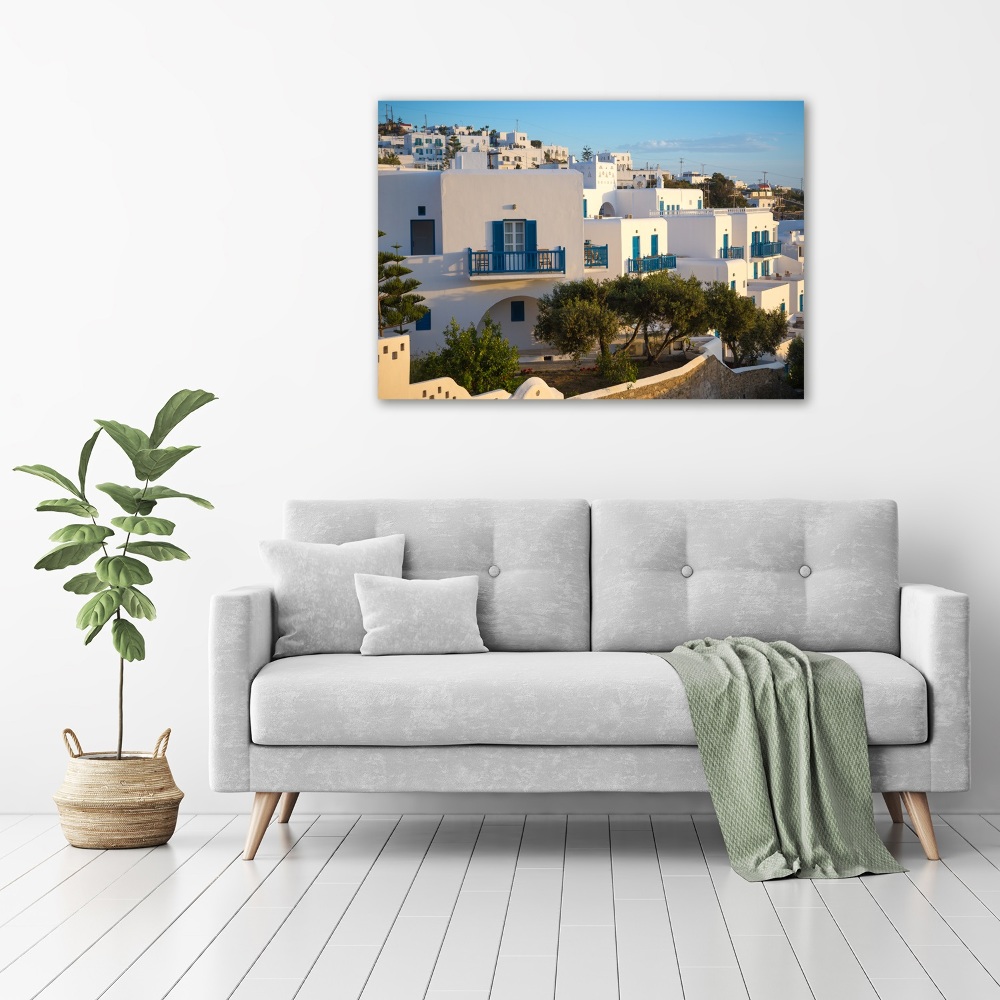 Fotografie imprimată pe sticlă Mykonos Grecia