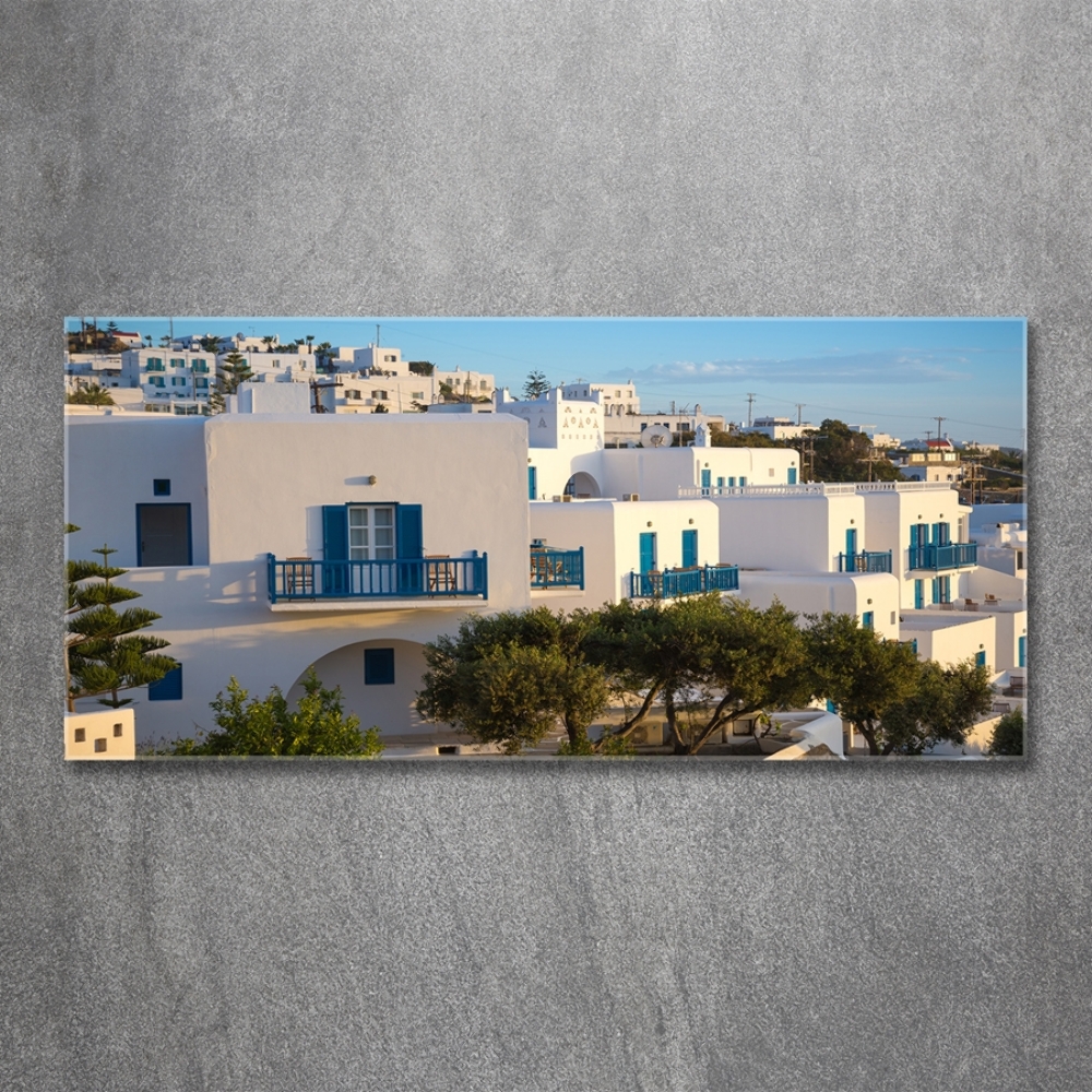 Fotografie imprimată pe sticlă Mykonos Grecia