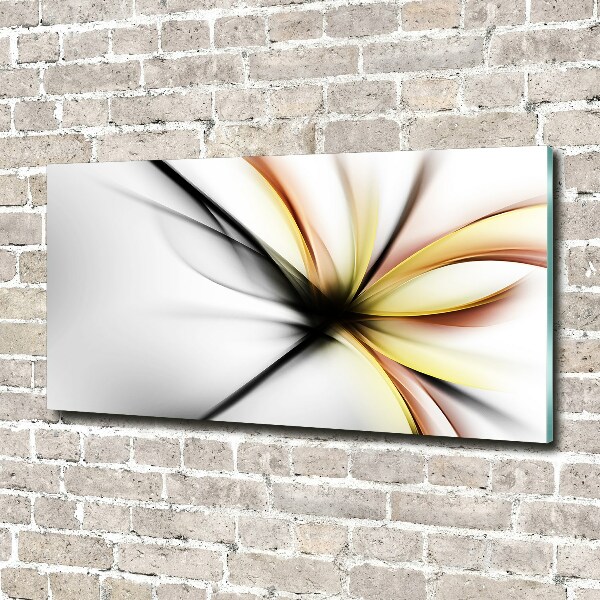 Tablou sticlă floare abstract