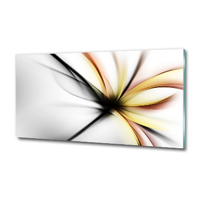Tablou sticlă floare abstract