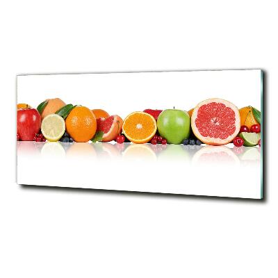 Tablou pe pe sticlă fructe colorate