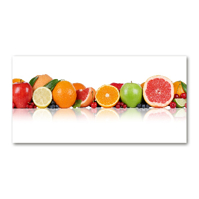 Tablou pe pe sticlă fructe colorate