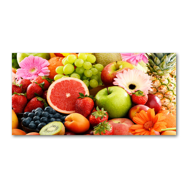 Tablou sticlă fructe colorate