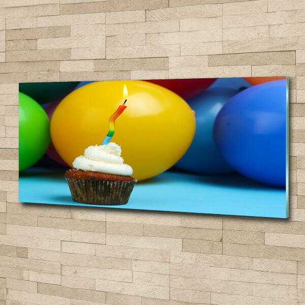 Tablou Printat Pe Sticlă cupcake ziua de nastere