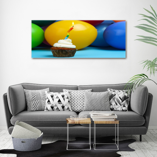 Tablou Printat Pe Sticlă cupcake ziua de nastere