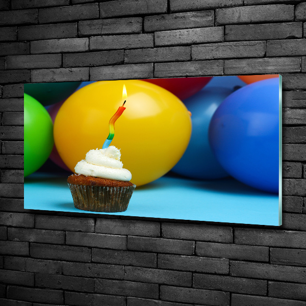 Tablou Printat Pe Sticlă cupcake ziua de nastere