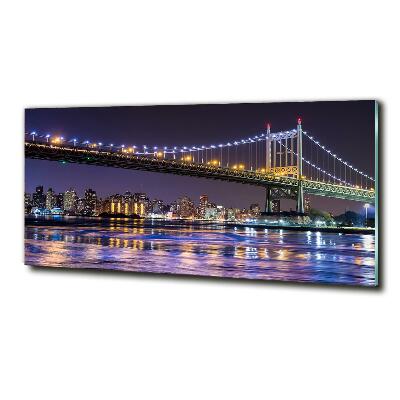 Tablou pe pe sticlă Podul în New York City