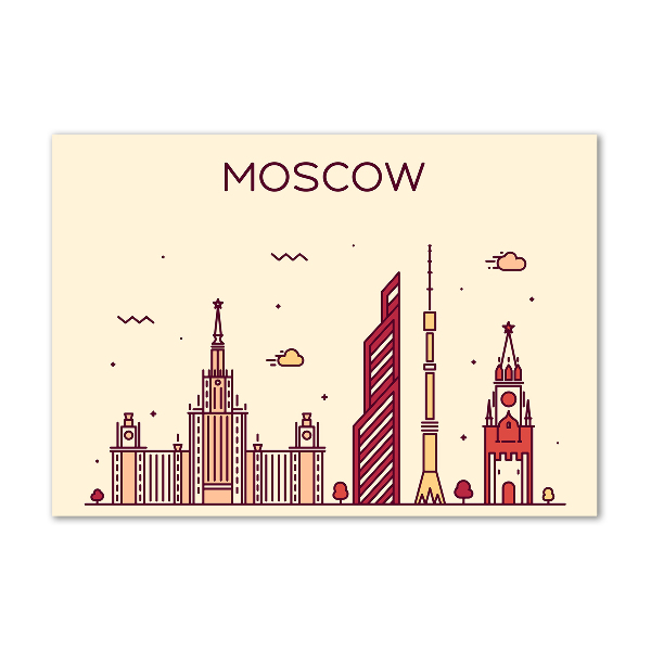 Imagine de sticlă clădiri din Moscova