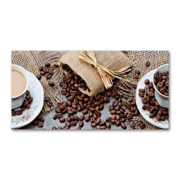 Tablou sticlă Cafea cu lapte