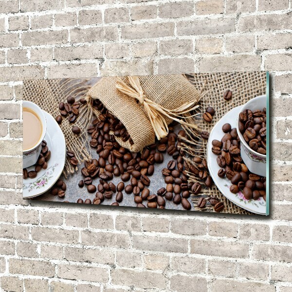 Tablou sticlă Cafea cu lapte