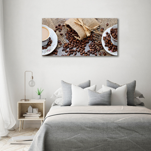 Tablou sticlă Cafea cu lapte