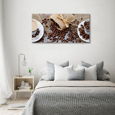 Tablou sticlă Cafea cu lapte