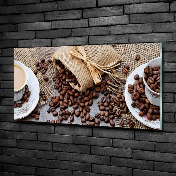 Tablou sticlă Cafea cu lapte