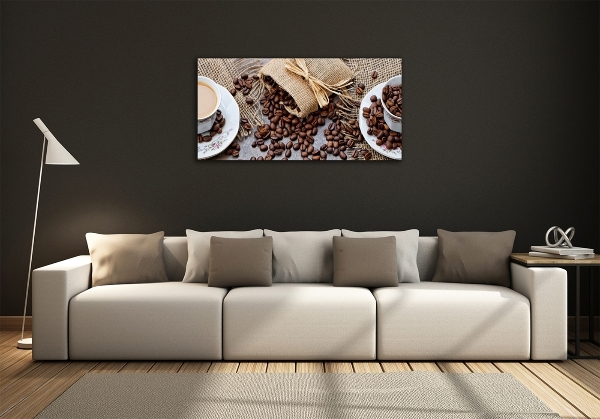 Tablou sticlă Cafea cu lapte
