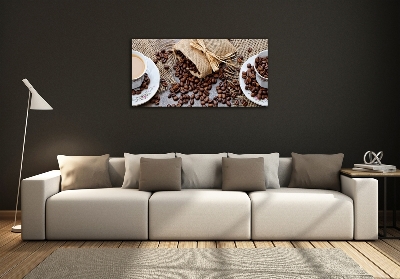 Tablou sticlă Cafea cu lapte