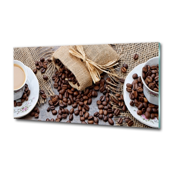 Tablou sticlă Cafea cu lapte