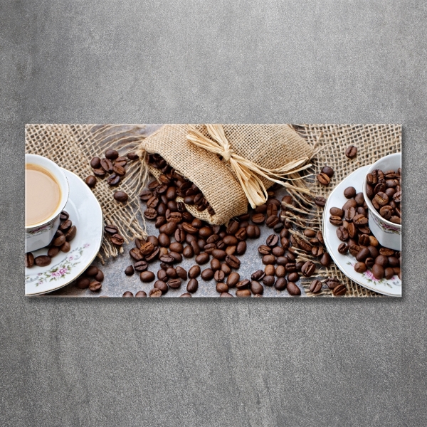 Tablou sticlă Cafea cu lapte