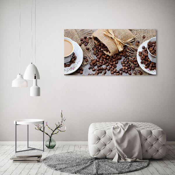 Tablou sticlă Cafea cu lapte