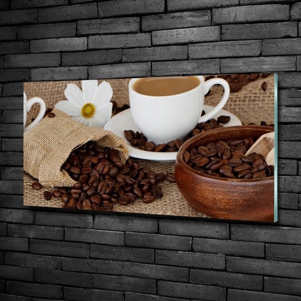 Tablou din Sticlă Cafea cu lapte