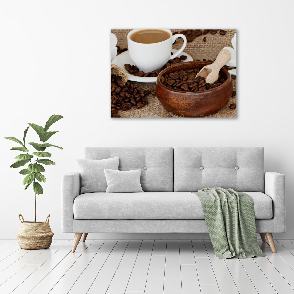 Tablou din Sticlă Cafea cu lapte