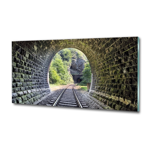 Tablou sticlă tunel feroviar
