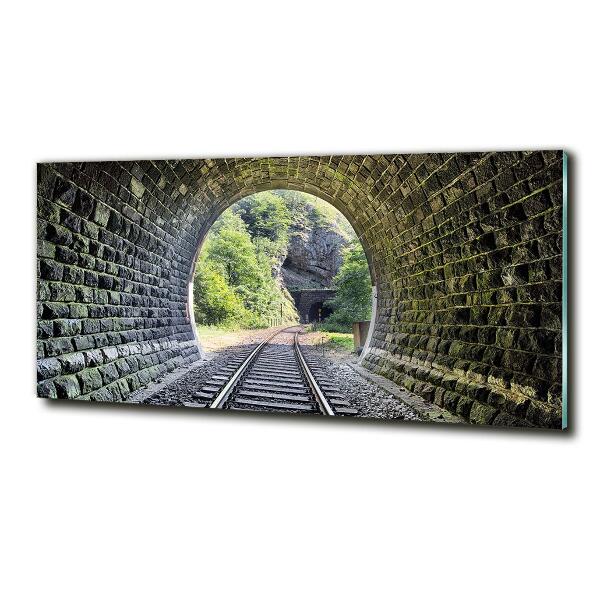 Tablou sticlă tunel feroviar