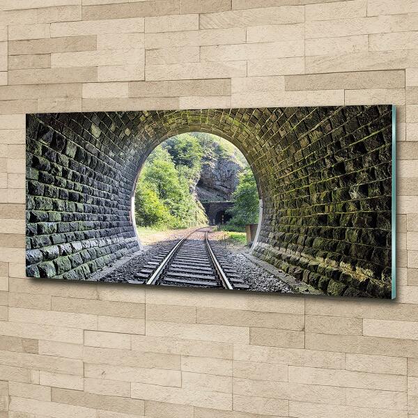 Tablou sticlă tunel feroviar