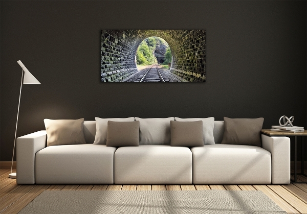 Tablou sticlă tunel feroviar
