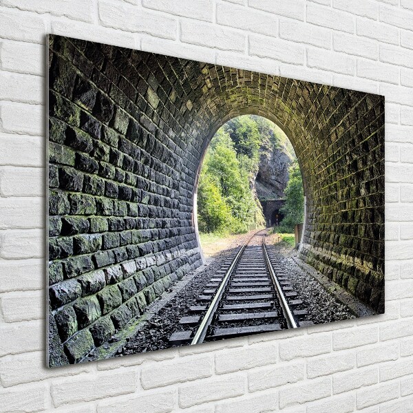 Tablou sticlă tunel feroviar