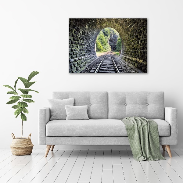 Tablou sticlă tunel feroviar