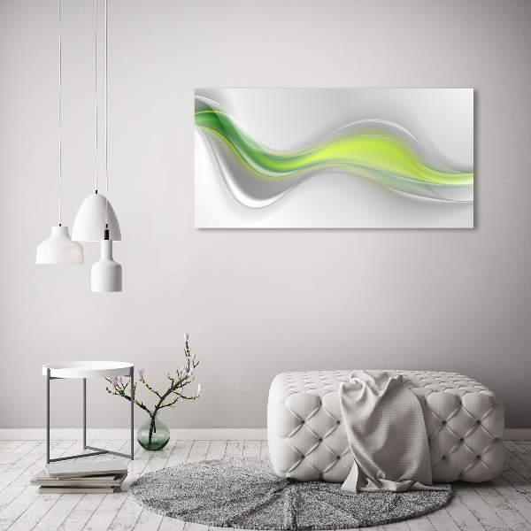 Tablou pe pe sticlă valuri abstracte