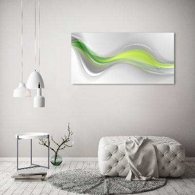 Tablou pe pe sticlă valuri abstracte