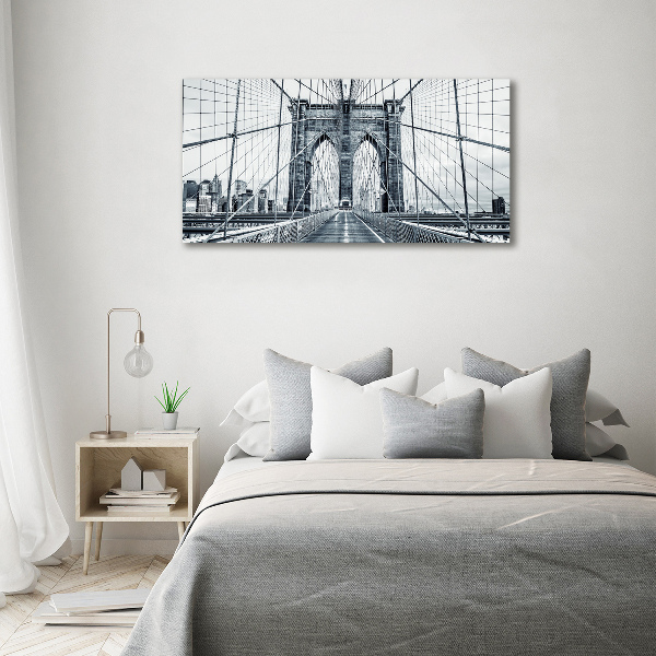 Fotografie imprimată pe sticlă Podul Brooklyn