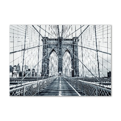 Fotografie imprimată pe sticlă Podul Brooklyn