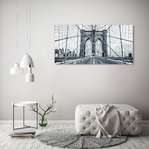 Fotografie imprimată pe sticlă Podul Brooklyn