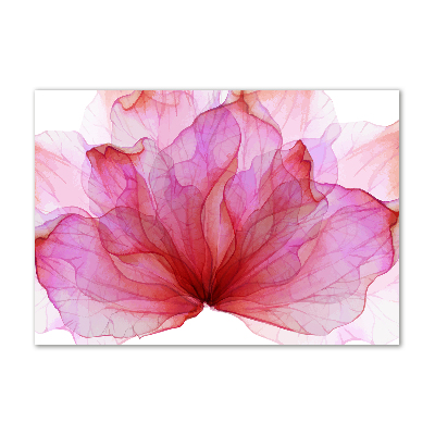 Tablou sticlă floare roz