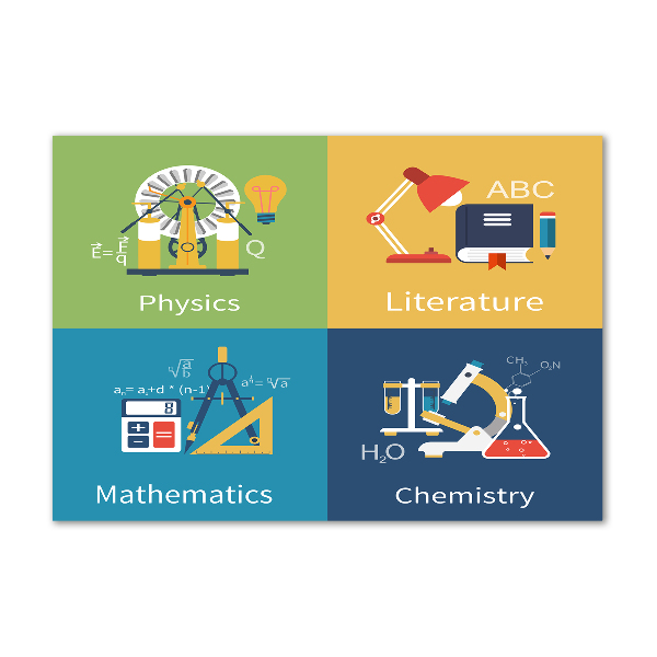 Tablou Printat Pe Sticlă Subiecte școlare