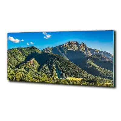 Fotografie imprimată pe sticlă panorama Tatra