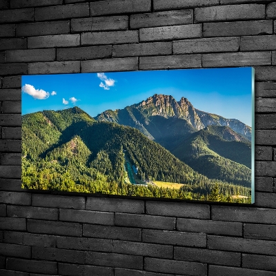 Fotografie imprimată pe sticlă panorama Tatra