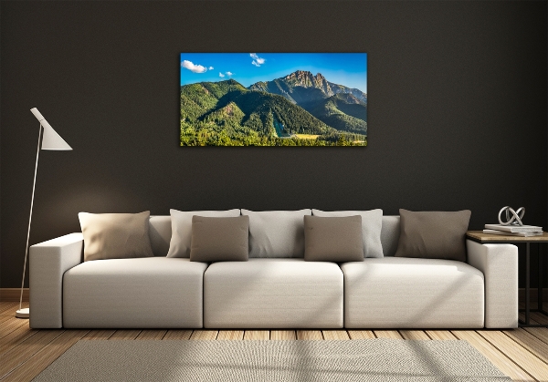 Fotografie imprimată pe sticlă panorama Tatra