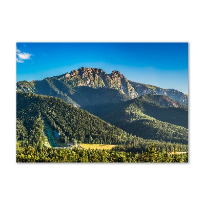 Fotografie imprimată pe sticlă panorama Tatra