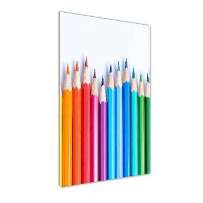Tablou Printat Pe Sticlă creioane colorate