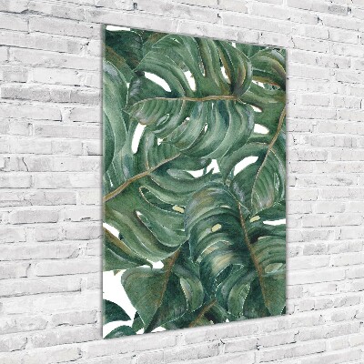 Tablou din Sticlă Monstera