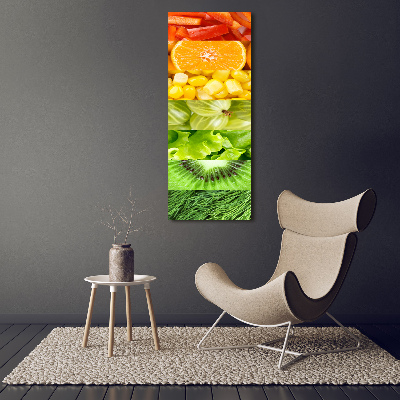 Fotografie imprimată pe sticlă Fructe si legume
