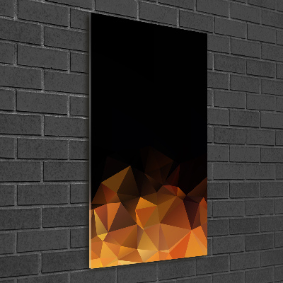 Tablou din Sticlă triunghiuri abstractizare